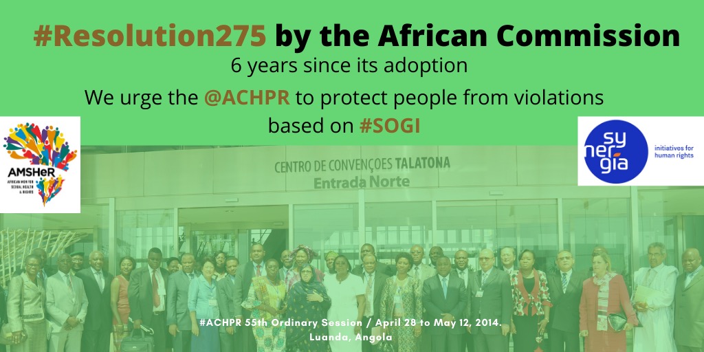 Press release - 6 years since Resolution 275