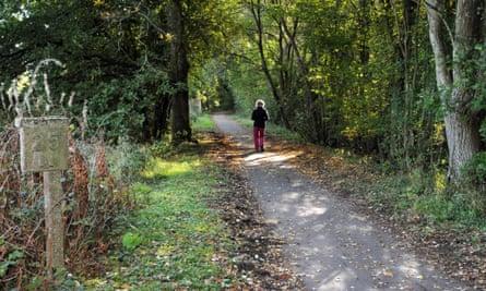 The Cuckoo Trail in the Wealden countryside, East Sussex.