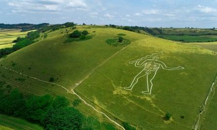 The Cerne Giant, above Cerne Abbas village.