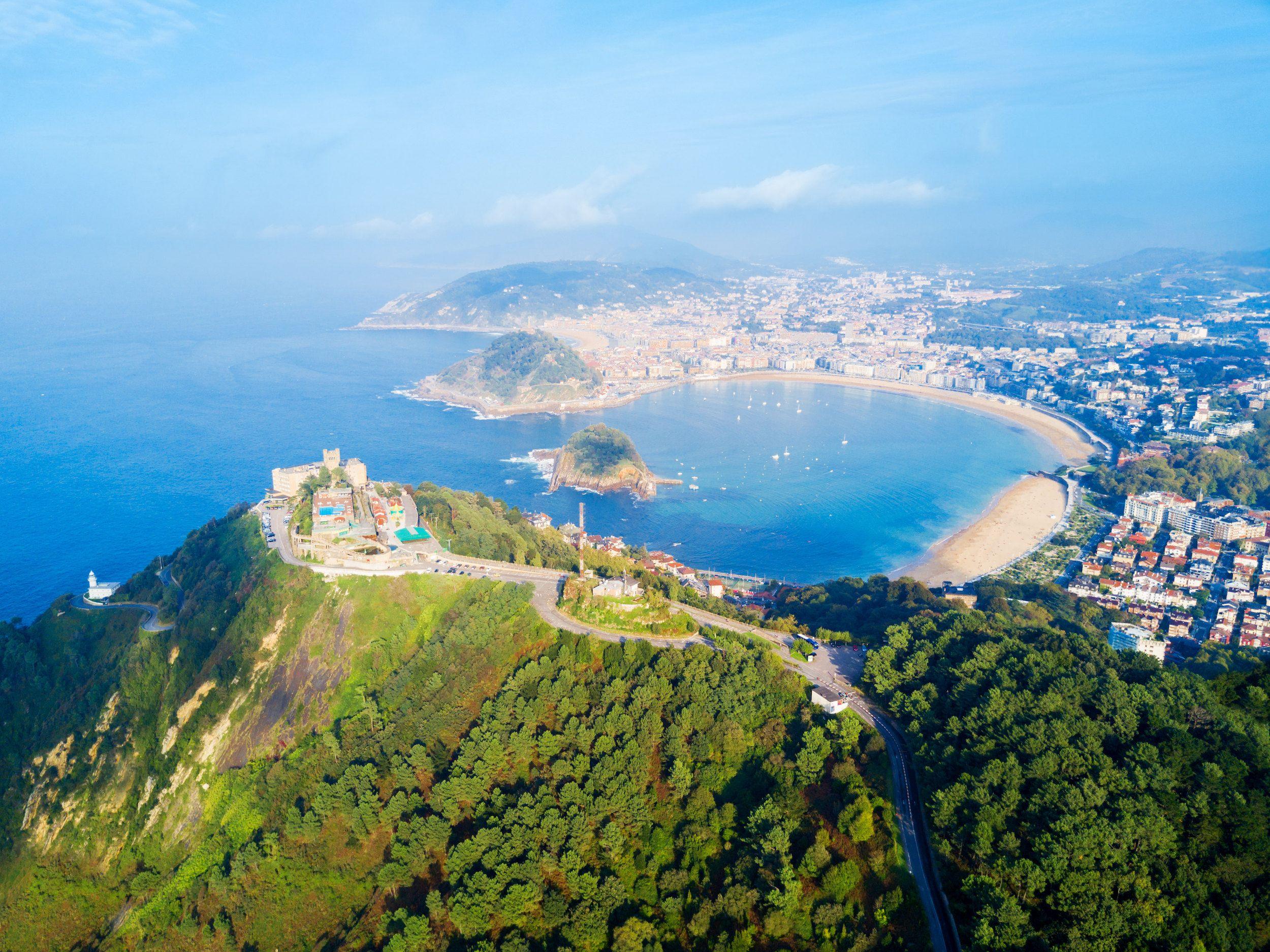 La veduta dal Monte Igueldo su San Sebastian, Spagna ©saiko3p/Shutterstock