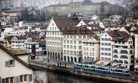 Windows on the world: the city centre, with a view of the Limmat River and the Old Town.
