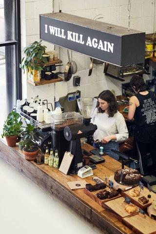 I WILL KILL AGAIN AT DARK ARTS COFFEE HOMERTON    As the name suggests some deliciously dark art is being practised in a...