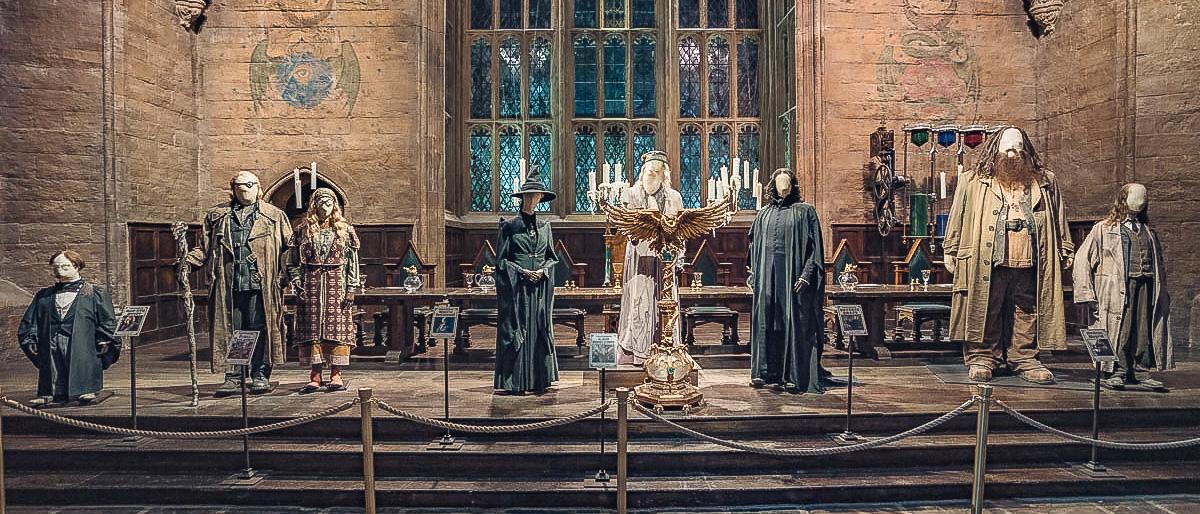Kostüme große Halle Hogwarts, Harry Potter Studio Tour