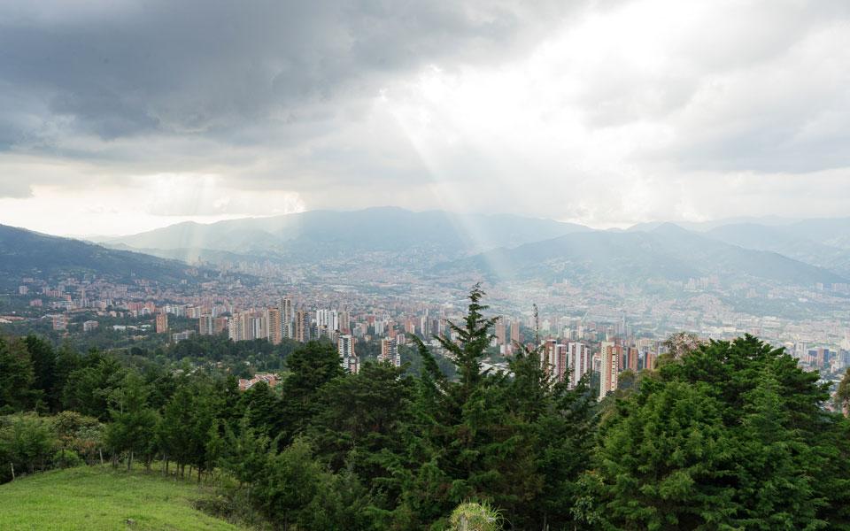 Aussicht vom View Point in Medellin